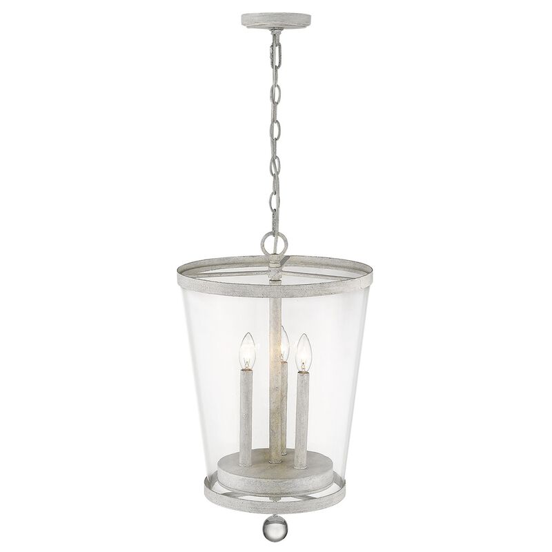 Hivvago Callie 3-Light Country White Foyer Pendant