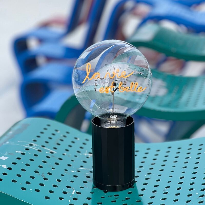 Bulb LA VIE EST BELLE Amber with Base Table Lamp PORTABLE Pop image number 2