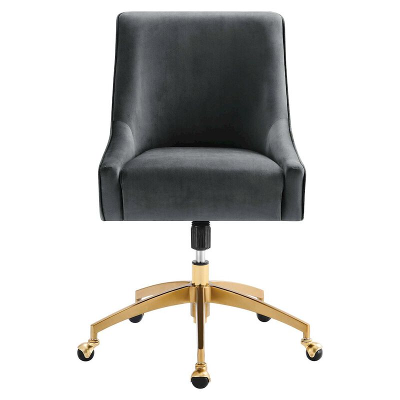 Discern Performance Velvet Office Chair image number 4
