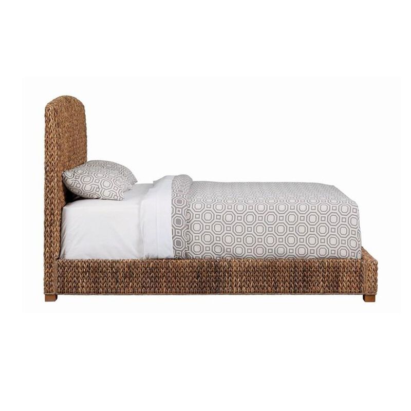 Simple Relax Eastern King Hand-Woven Banana Leaf Bed, Amber image number 1