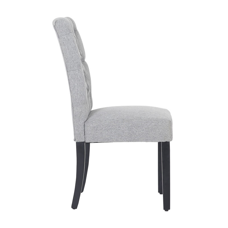 WestinTrends Upholstered Button Tufted Dining Chair