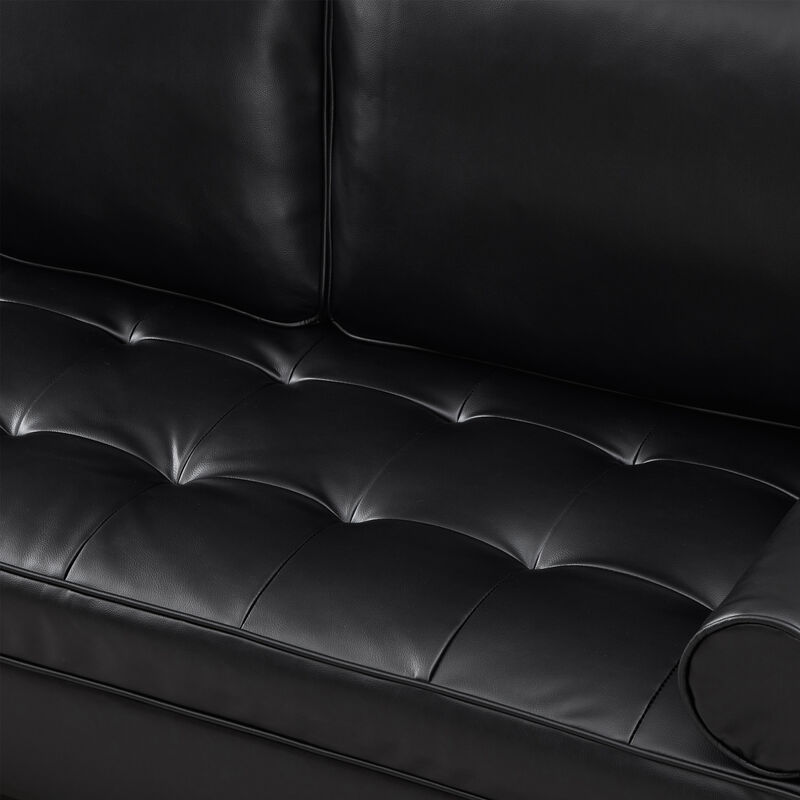 Galglo Breathable Faux Leather Couch image number 8