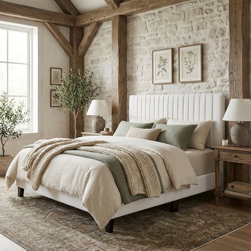 Performance Velvet King Headboard, Upholstered Design, Sturdy Build image number 2