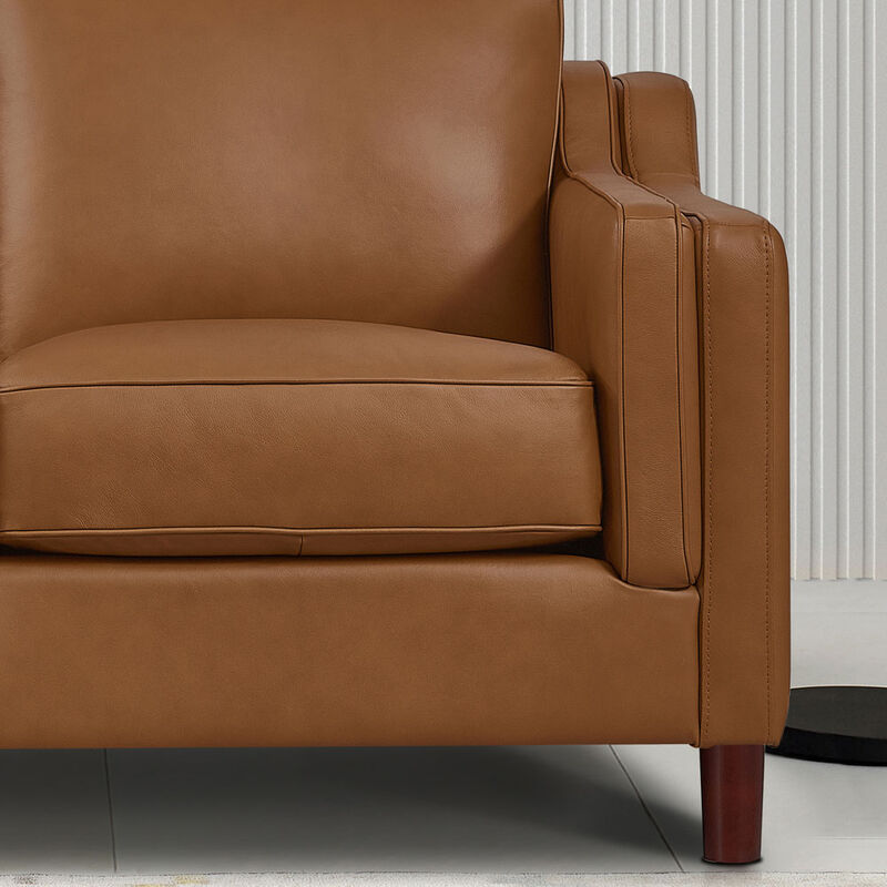 Bella Top Grain Leather Loveseat