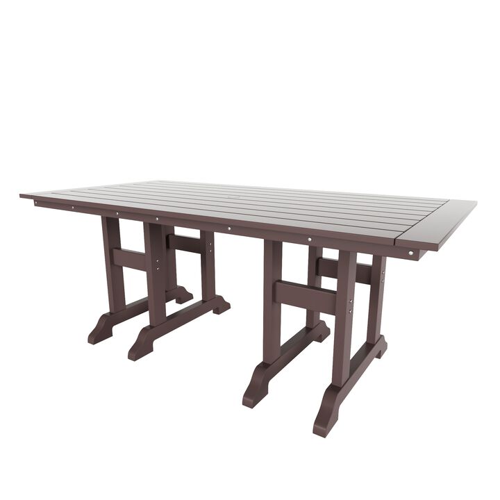WestinTrends 71" Outdoor Patio Dining Table