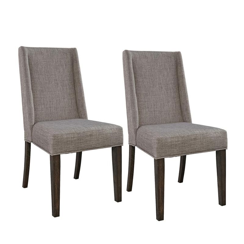Liberty Furniture Double Bridge Upholstered Side Chair (RTA)-Set of 2 in Dark Chestnut image number 0