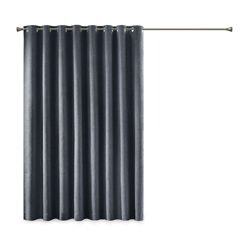 Gracie Mills Tamsin Printed Heathered Blackout Grommet Top Curtain Panel