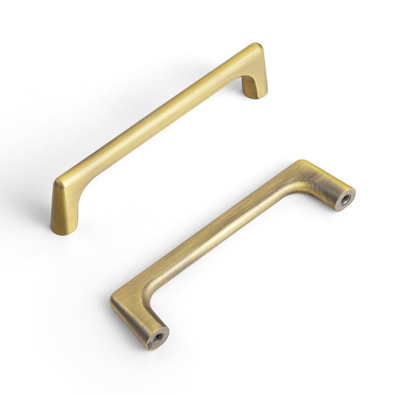 Goo-Ki 6 Pack Brushed Bronze Cabinet pulls,4 inch(102mm) Hole Center Zinc Alloy Drawer Pulls,6 Pack