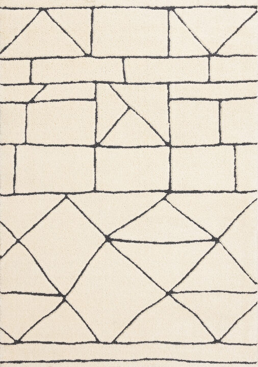 HomeRoots Geometric Area Rug