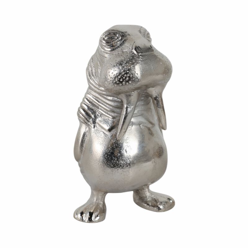 9x5" Metal Walrus, Silver image number 1