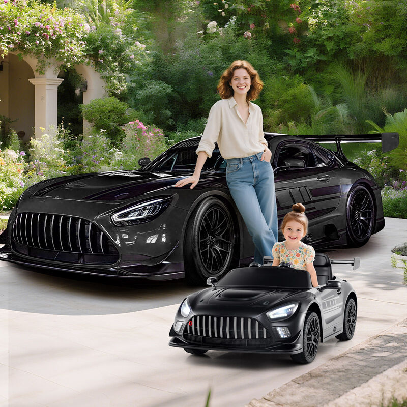 12V Electric Ride-On Car for Kids with Adjustable Speed and Steering Wheel image number 1