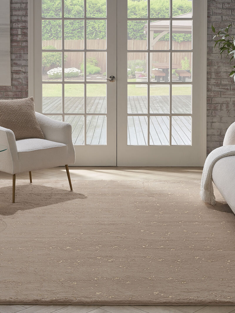 Cozy Shimmer CSH01 Beige/Gold 7'9" x 9'9" Rug