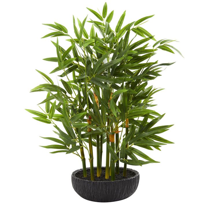 Nearly Natural 20-in Bamboo Artificial Plant