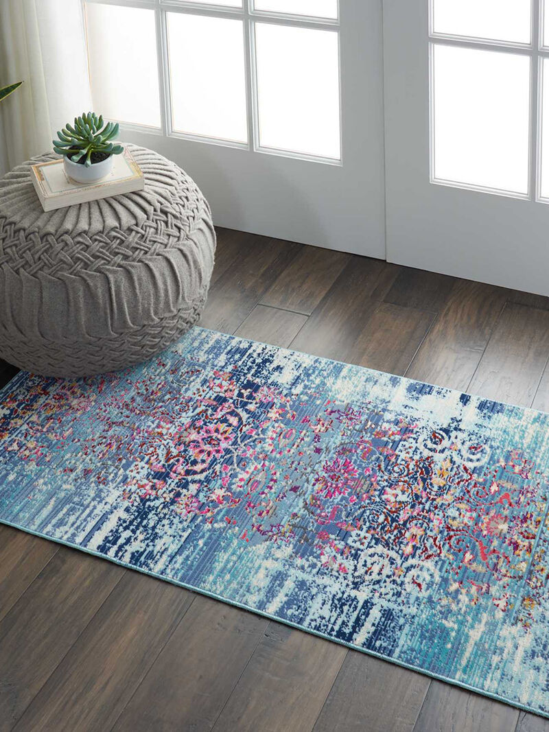 Vintage Kashan VKA02 Blue 2' x 4' Rug