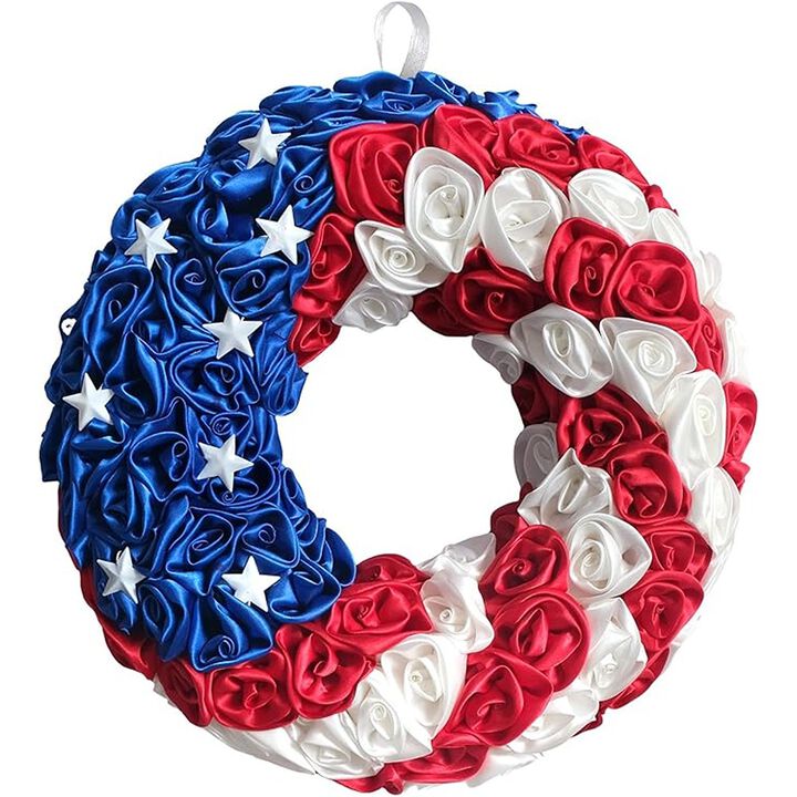 Roses Artificial Silk Roses Metal Stars Indoor Outdoor