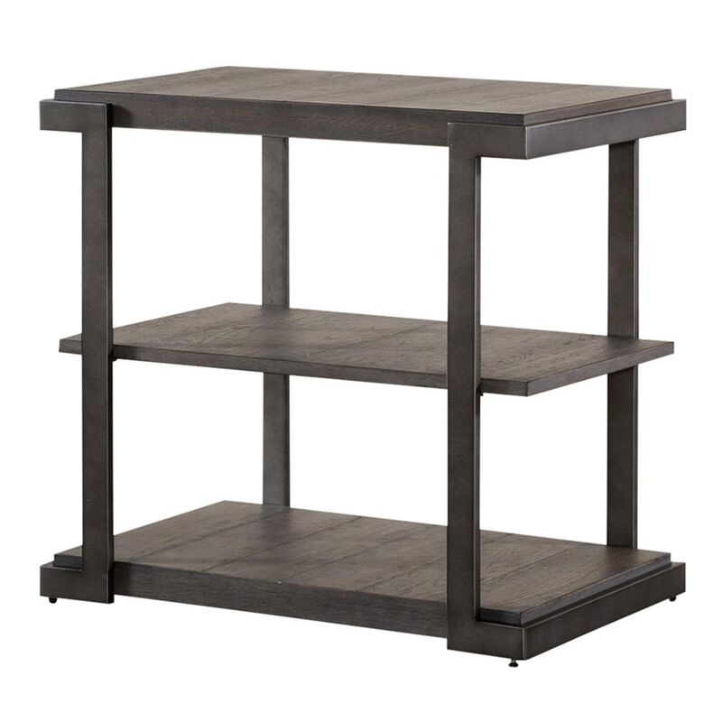 Liberty Furniture Modern View Tiered End Table in Gauntlet Gray image number 0