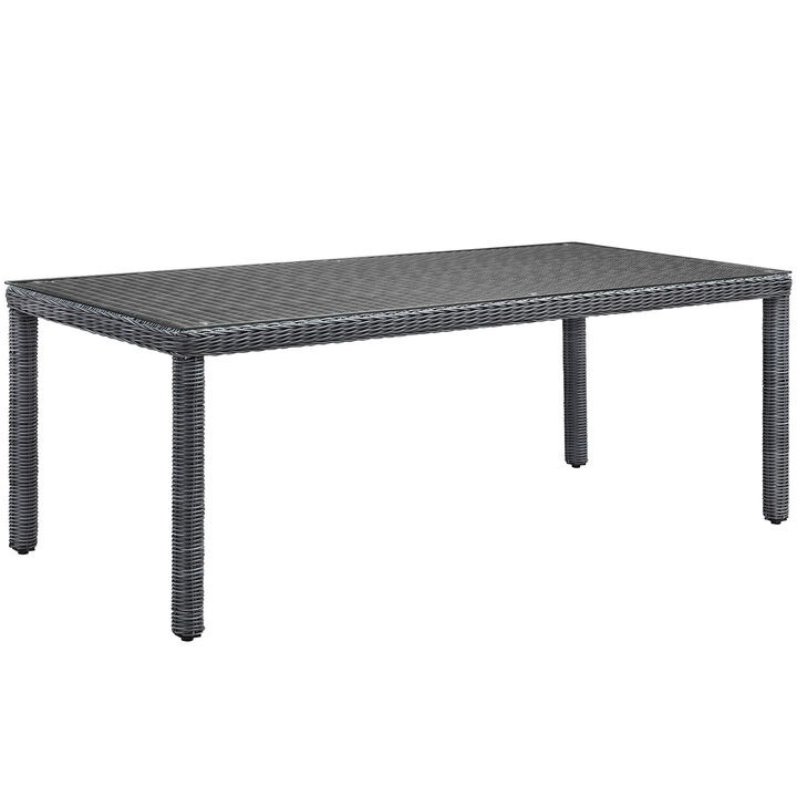 Modway - Summon 83" Outdoor Patio Dining Table Gray