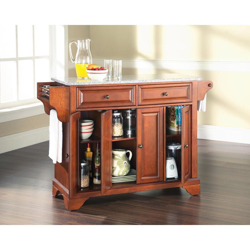 Lafayette Granite Top Full Size Kitchen Island/Cart