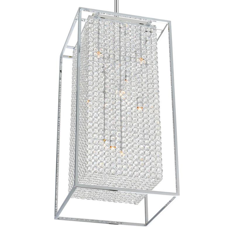 Cube 11 Light Chandelier With Chrome Finish