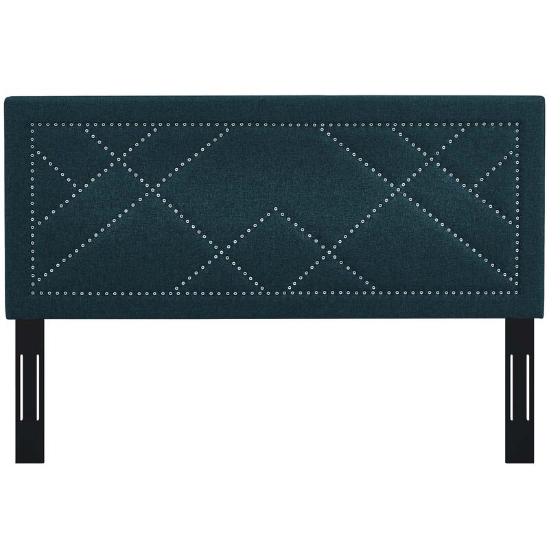 Modway - Reese Nailhead Full / Queen Upholstered Linen Fabric Headboard