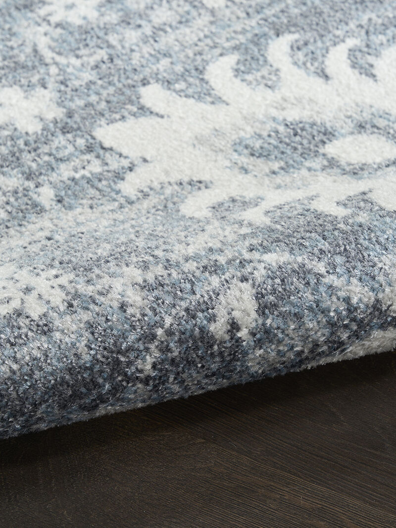 Astra Machine Washable ASW19 Denim 3'3" x 5' Rug