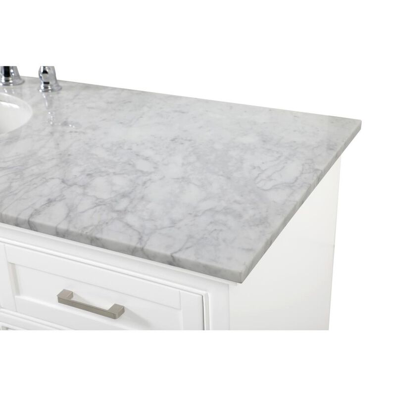 Elegant Kitchen and Bath 60 inch Single bathroom vanity in white