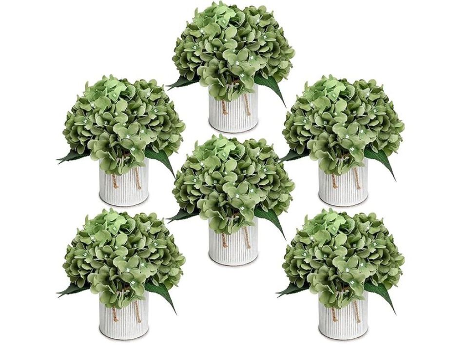 Sage Green Artificial Flowers Vase Filler Flower Centerpieces
