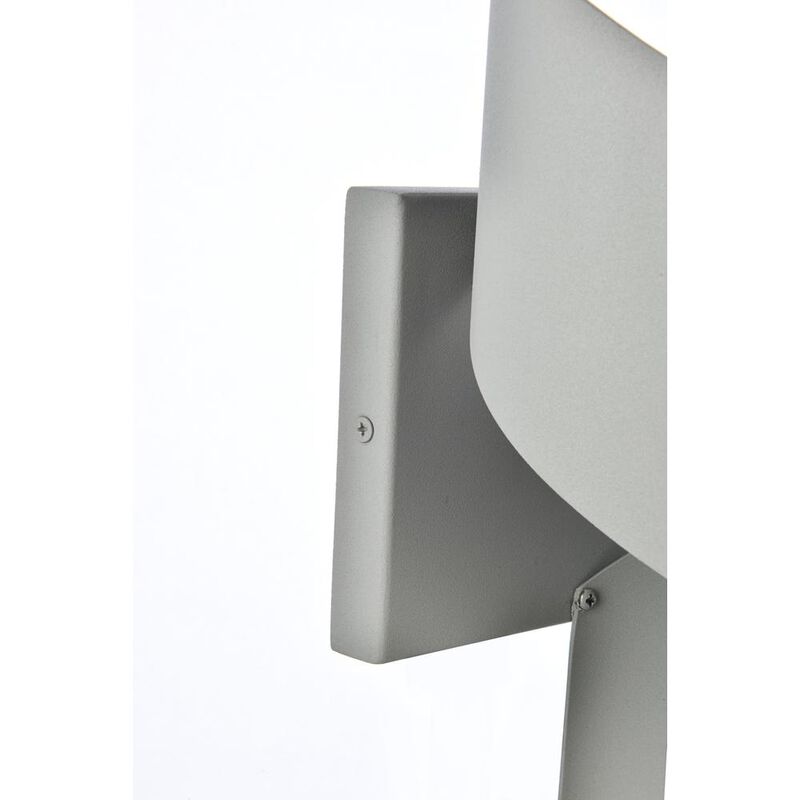 Living District Raine Integrated LED wall sconce  in silver