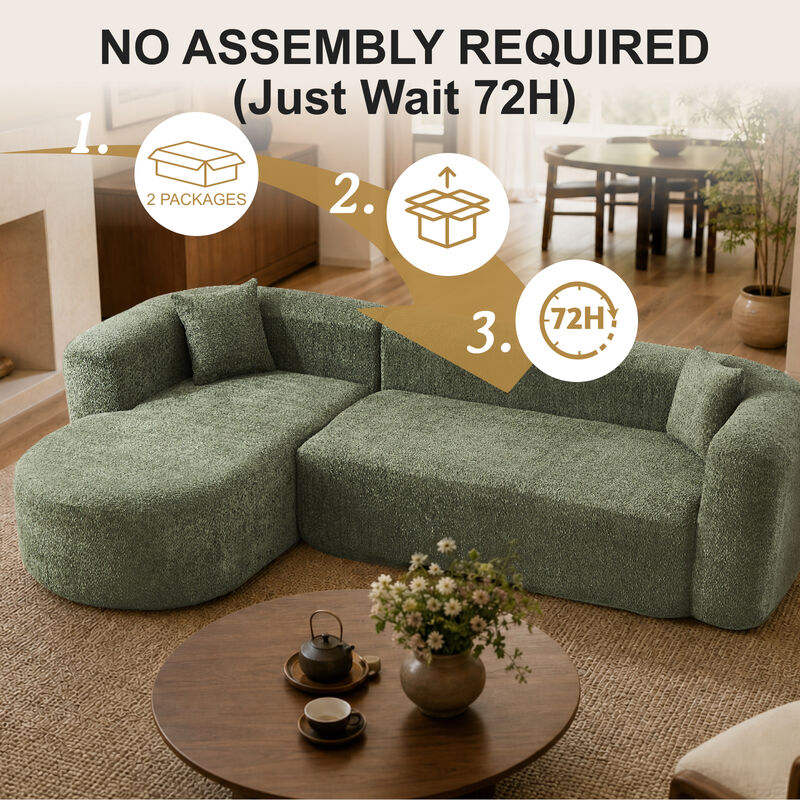 Cetram  L-Shaped Modular Sectional Sofa image number 5