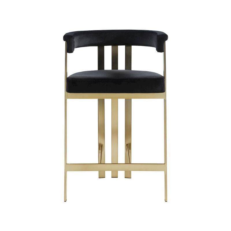 Meridian Furniture Marcello Velvet Counter Stool, Set of 2