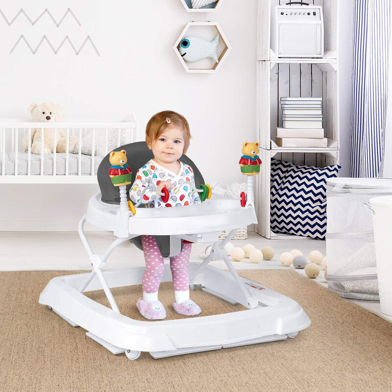Removable Folding Portable Baby Walker for Easy Storage and Baby Mobility Training