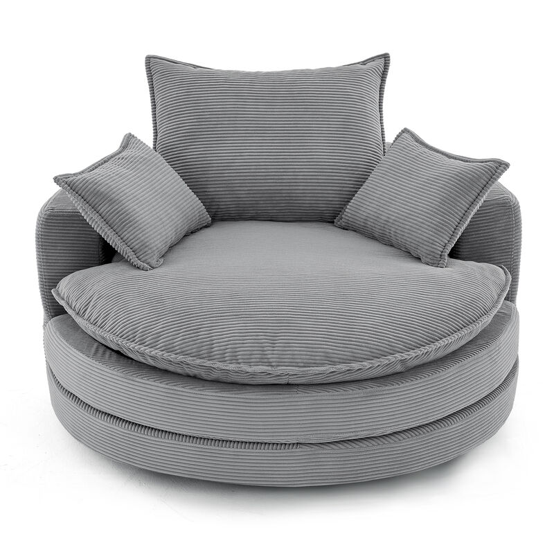 Merax 360&deg; Swivel Sofa Chair Accent Barrel Chair
