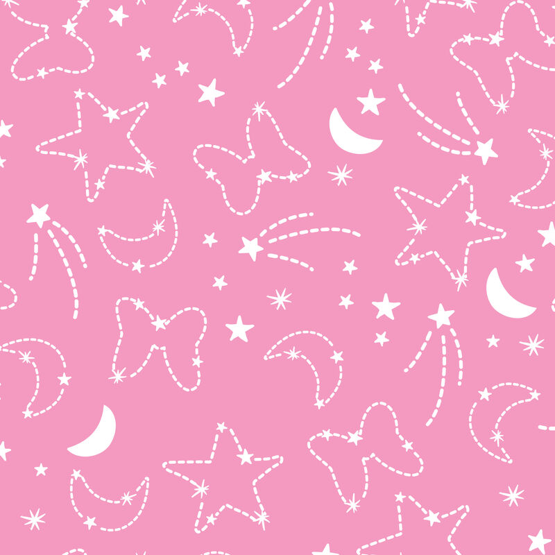 Disney Baby Minnie Mouse Pink Celestial Fitted Crib Sheet by Lambs & Ivy