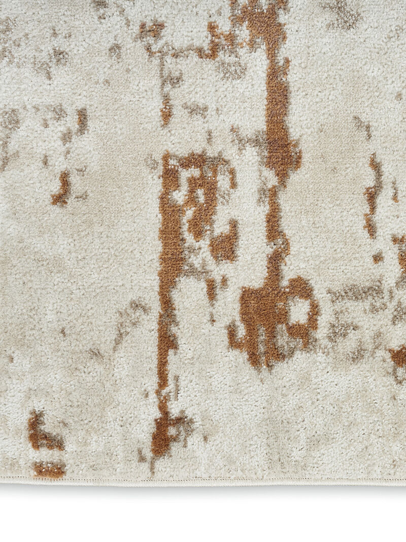 Quarry QUA01 Ivory/Rust 2'2" x 7'6" Rug image number 3