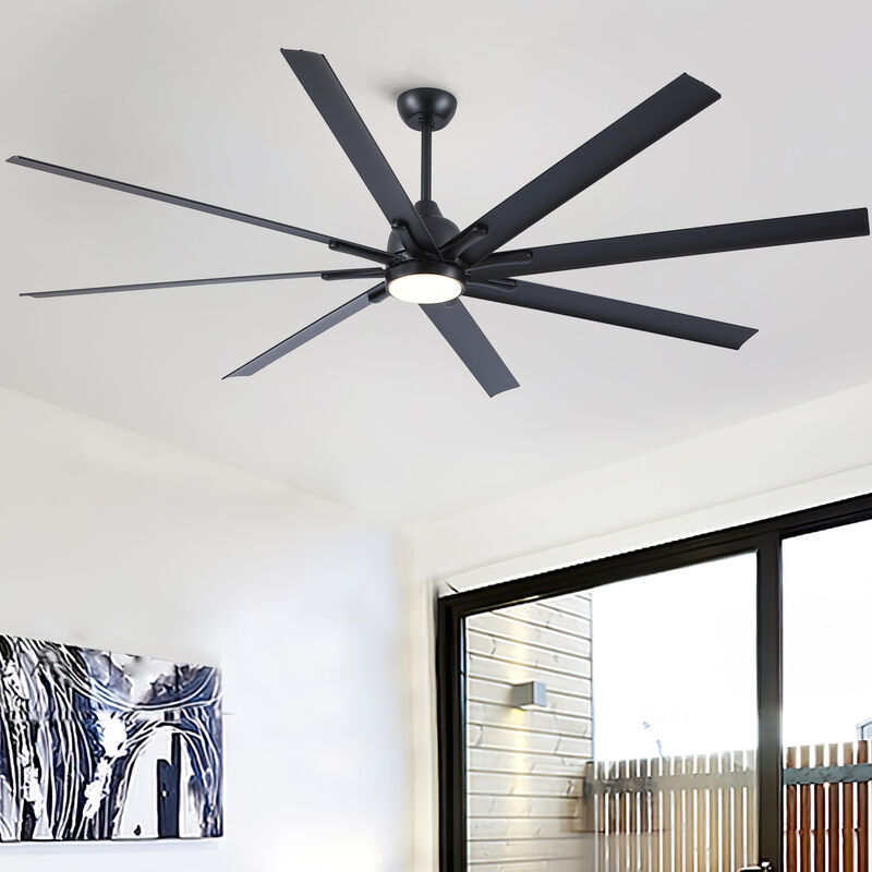 ELEMENT ACE Super Large Ceiling Fan with Remote Control and Integrated LED Light Kit for Efficient Cooling image number 1