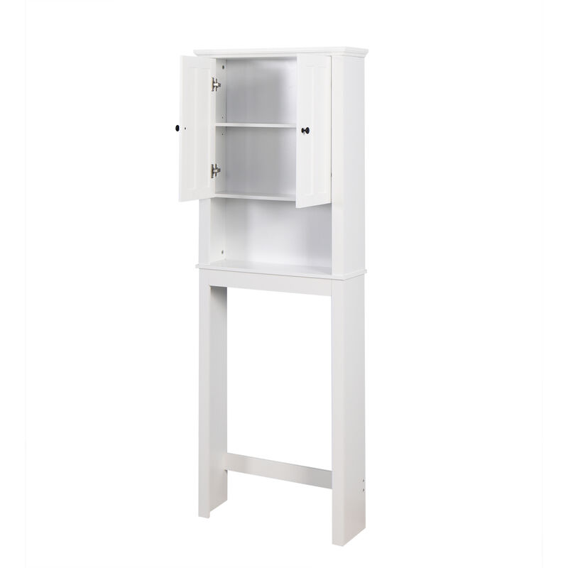 Streamdale Wooden Over-Toilet Storage Cabinet with Adjustable Shelf image number 6