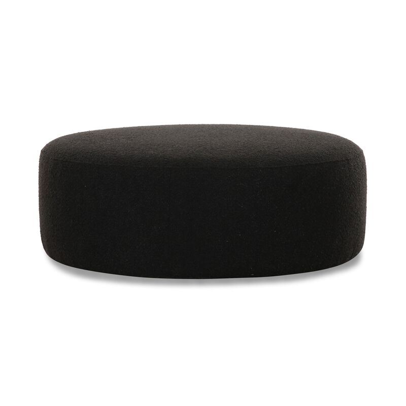 Tov Furniture Broohah Black Boucle Ottoman image number 2