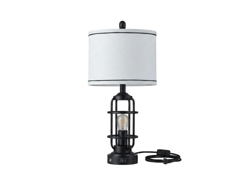 26 Modern Lamp Living Room Industrial 3 Way Dimmable Beside Table USB Charging image number 0