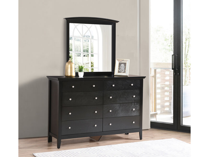 37 in. x 35 in. Classic Rectangle Framed Dresser Mirror