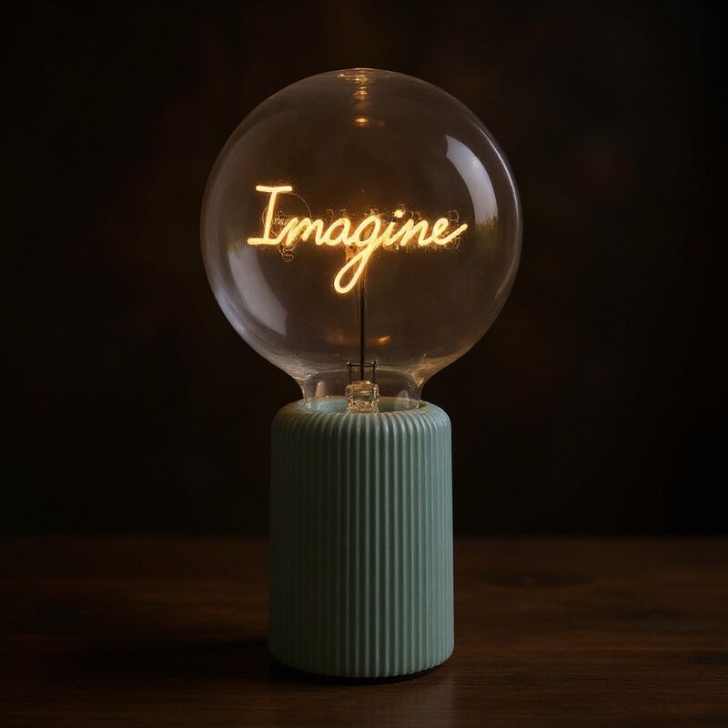 Bulb IMAGINE Amber with Base Table Lamp PORTABLE Pop image number 2