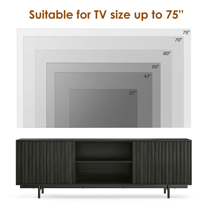 Girmib 75" TV Stand image number 4