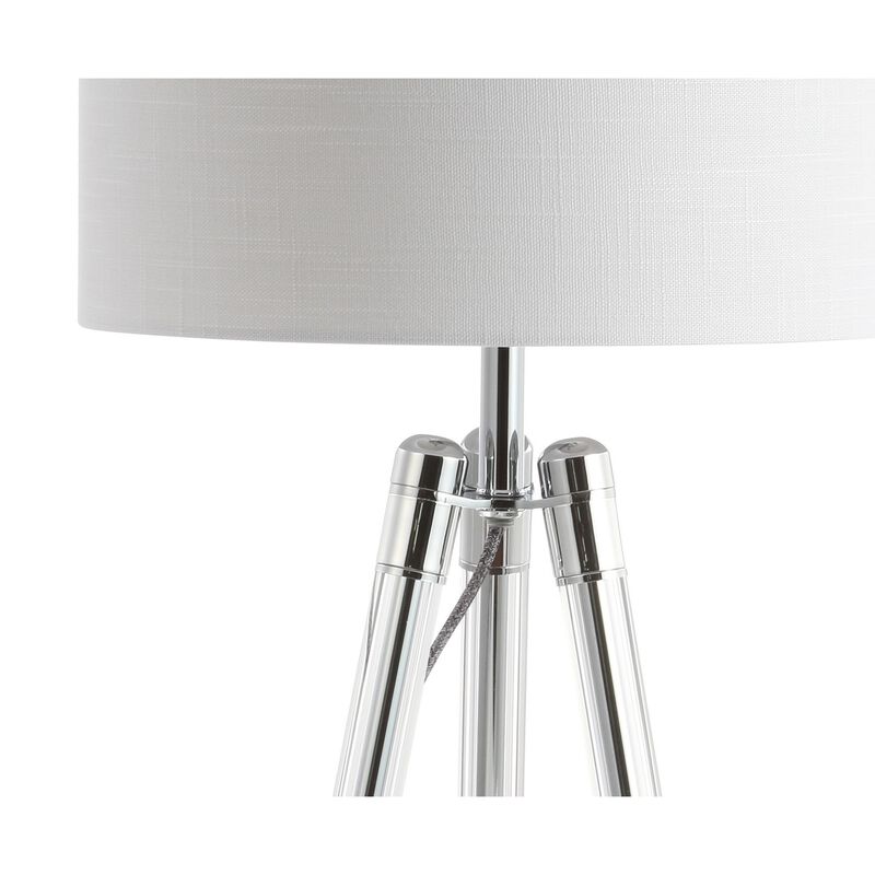 Wyman Surveyor's Tripod Crystal/Metal LED Table Lamp