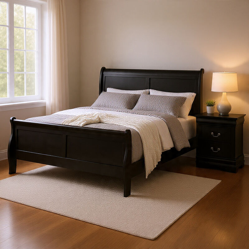 Bedroom Set, Wood, 2 Piece Set with Nightstand image number 8