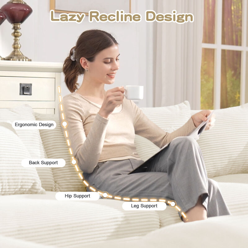 Meksik Oversized Cloud U‑Shape Modular Sectional Sofa image number 5