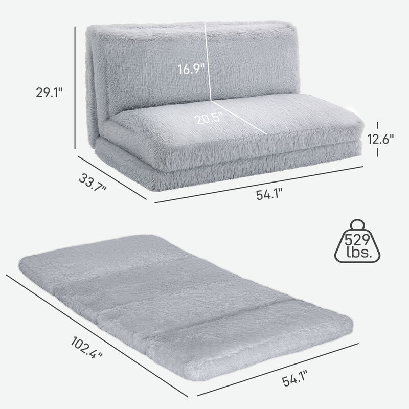 Hivvago Bean Bag Floor Sofa Bed with Foam Filling image number 2