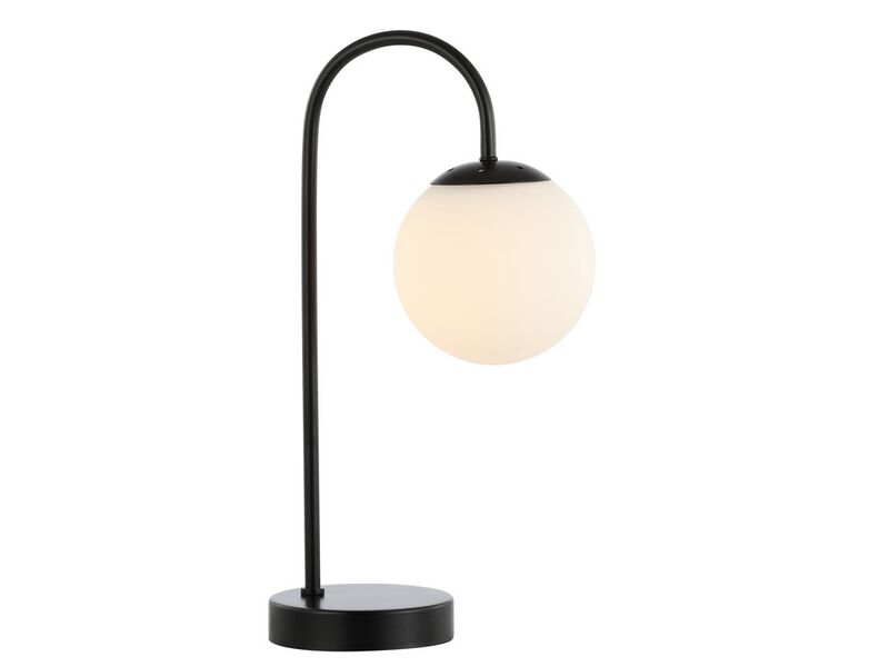 Arco Iron/Glass Minimalist Mid-Century Globe LED Table Lamp