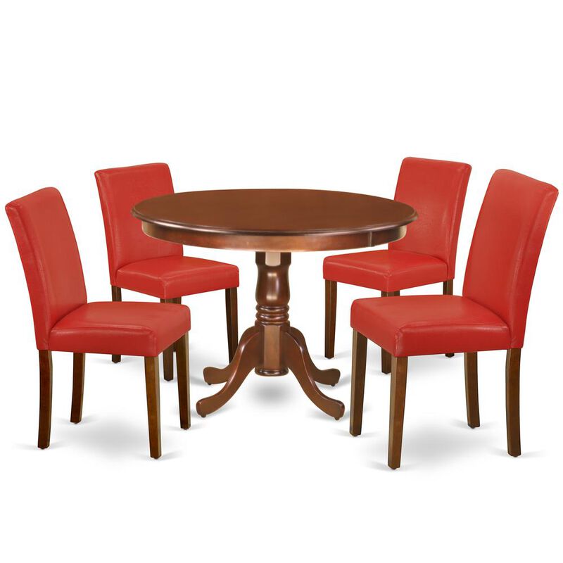 East West Furniture Dining Room Set Mahogany