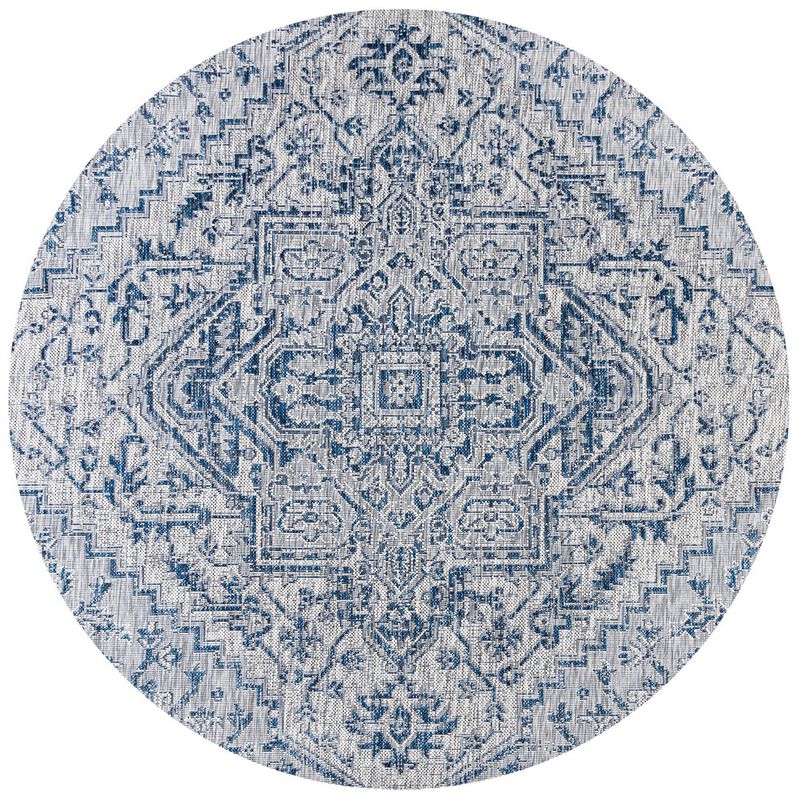 Estrella Bohemian Medallion Textured Weave Area Rug