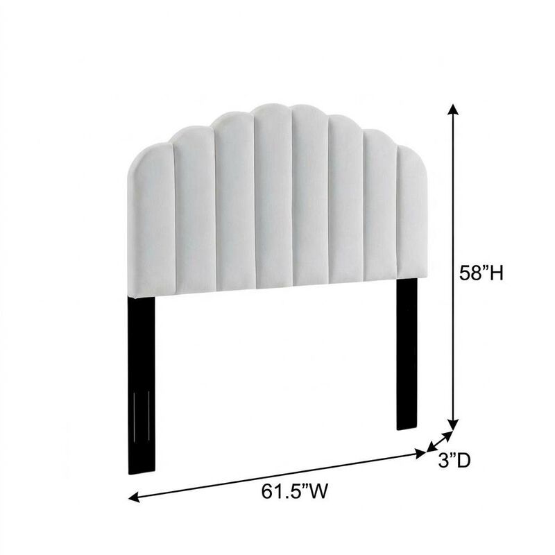 Performance Velvet Full/Queen Headboard in Plush Upholstery, Sturdy Frame Design image number 2