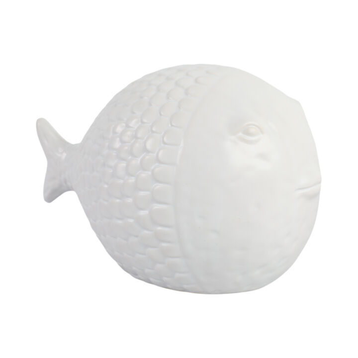 10" Scaled Fish Figurine